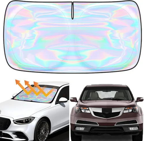 Miniatura 26 de Parasol para parabrisas Rivian R1S R1T 2022-2026 – Parasol compatible con Rivian R1S R1T plegable para ventana delantera, protector de visera solar