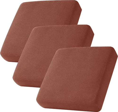 Miniatura 124 de CHUN YI - Funda elástica de cojín para sofá biplaza, funda de asiento de sofá con tela jacquard de elastano (mediana, color marfil blanco)