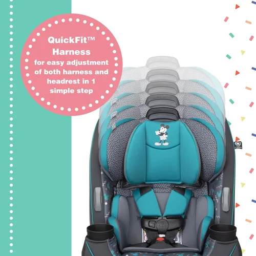 Miniatura 5 de Asiento de coche convertible Disney Grow and Go, orientado hacia atrás de 2.3-18 kg, orientado hacia adelante de 14-29 kg, refuerzo de 18-45 kg, se