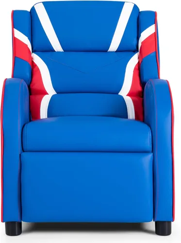 Miniatura 9 de HONEY JOY Silla reclinable para niños, silla reclinable para juegos juveniles con bolsillo lateral, reposacabezas y reposapiés ergonómicos, silla