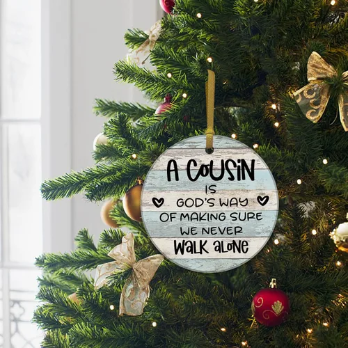 Miniatura 4 de REWIDPARTY Regalos Graciosos de Primo para Mujeres y Hombres, Un Primo es la Manera de Dios de Asegurarse de que Nunca Caminemos Solos, Regalos