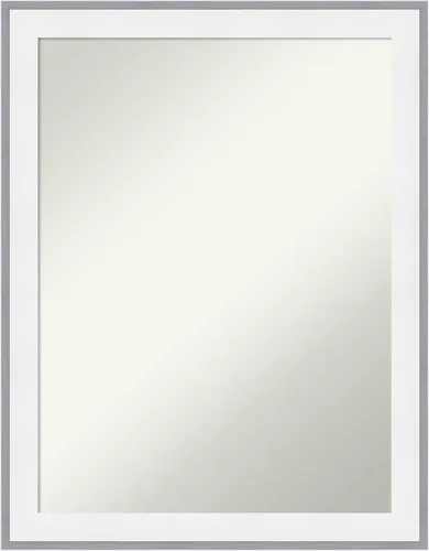 Miniatura 66 de Amanti Art Espejo de pared blanco de 30 x 42 pulgadas, espejo de baño rectangular blanco para decoración de pared de sala de estar, marco Parlor