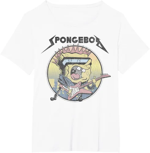 Miniatura 27 de SpongeBob SquarePants Camiseta de manga corta Heavy Metal Rock