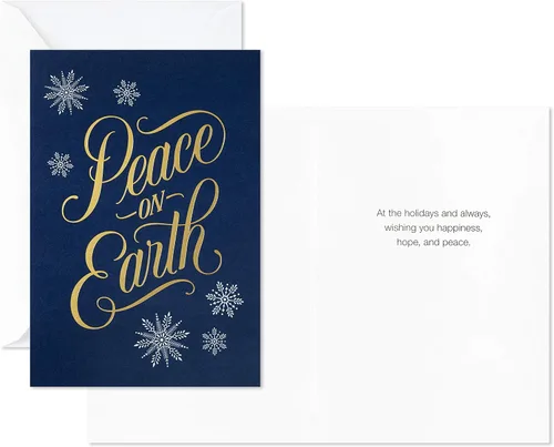 Miniatura 4 de Hallmark - Surtido de tarjetas de Navidad en caja, Que nieve (4 diseños, 12 tarjetas y sobres)