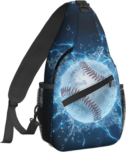 Miniatura 37 de Famame Mochila bandolera para el pecho, bolsa de hombro cruzada, gimnasio, ciclismo, viajes, senderismo, Varios