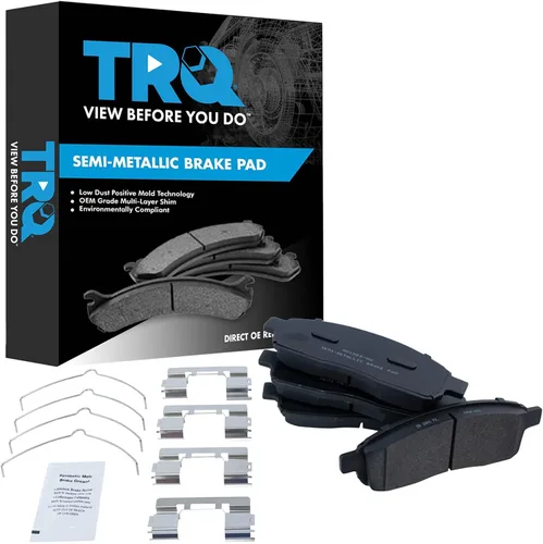 Miniatura 44 de TRQ Pastillas de freno delanteras semi metálicas compatibles con Ford Expedition 2018-2021 F-150 2018-2020 Lincoln Navigator 2018-2022