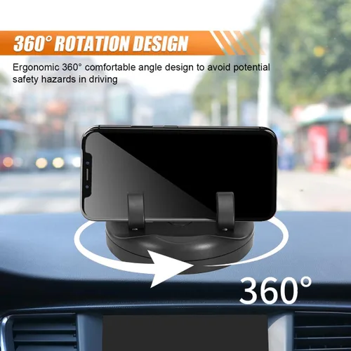 Miniatura 3 de Soporte para teléfono de coche, soporte giratorio ajustable de 360° para salpicadero con placa de estacionamiento, soporte autoadhesivo