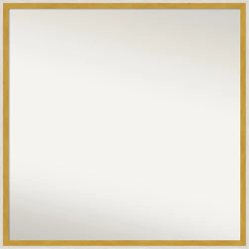 Miniatura 901 de Amanti Art Espejo de baño blanco para sobre el fregadero, 32 x 45 pulgadas, espejo de tocador rectangular blanco esbelto, marco de madera moderno