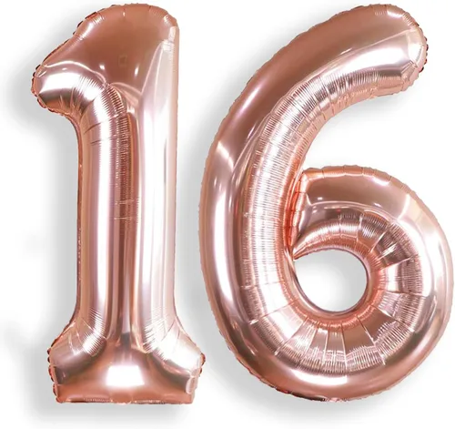 Miniatura 36 de AULE Globos grandes de 40 pulgadas con números 0 azules, globos grandes de números de aluminio, decoraciones de fiesta de cumpleaños de helio