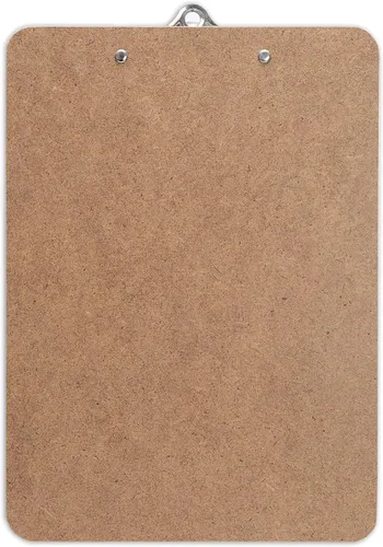 Miniatura 8 de Portapapeles tamaño carta con clip de mariposa (paquete de 5) - Portapapeles de madera grandes de 9 x 12.5 pulgadas para aula, portapapeles