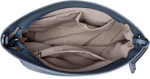 Miniatura 4 de DAVIDJONES - Bolso tipo Hobo de piel sintética suave para mujer, bolso cruzado mediano, bolso de hombro con asa superior, Bolso Hobo clásico simple