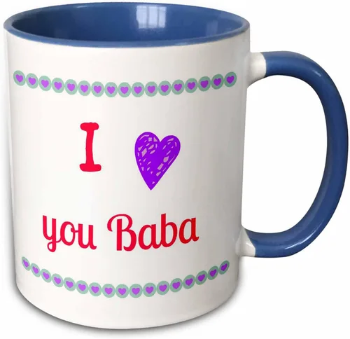Miniatura 11 de 3dRose RinaPiro - Citas - Te amo baba, abuela abuela - Tazas (mug_212700_4)