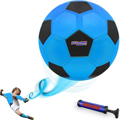 Kickerball – Pelota de fútbol curva y con efecto – Patea como los profesionales, gran regalo para niños y niñas – Perfecto para partido o juego al