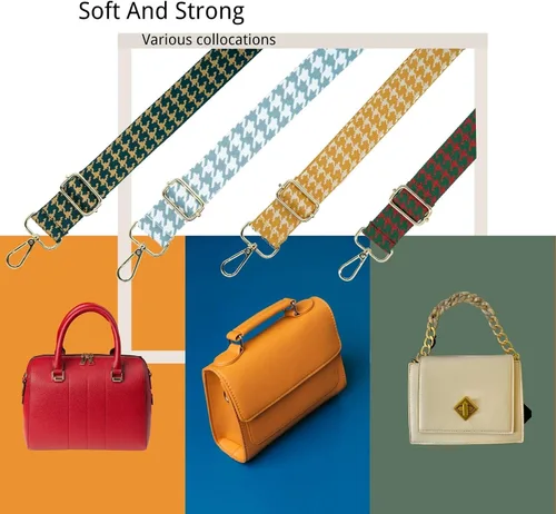 Miniatura 160 de S&loyoe Correas de repuesto para bolso, correa ajustable para bolsa cruzada, correas de guitarra anchas para bolsos de 1.5 pulgadas