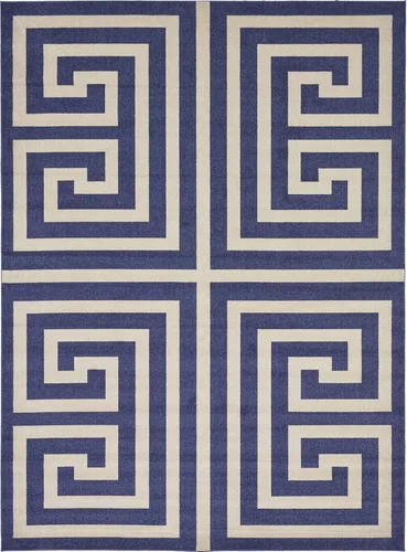 Miniatura 15 de Unique Loom Athens Collection - Alfombra clásica geométrica moderna con diseño de bordes, 3 pies 3 pulgadas x 5 pies 3 pulgadas, negro/beige