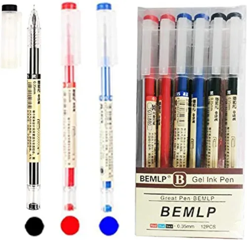 BEMLP Bolígrafo de tinta de gel de punta extra fina, bolígrafo de tinta líquida, bolígrafo de secado rápido de 0.014 in, bolígrafo de secado rápido
