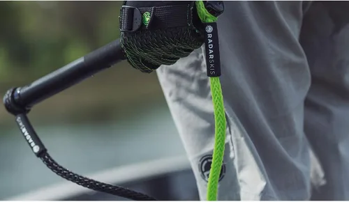 Miniatura 7 de RADAR Vapor Custom Water Ski Handle - Ergonomic Grip, 13 Inch Length, High Control Performance Design, Black/Volt Green Handle for Wakesurfing