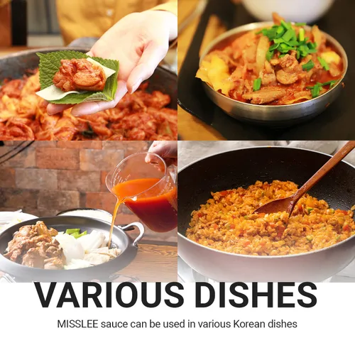 Miniatura 4 de MISSLEE Mezcla de Salsa Tteokbokki (Paquete de 5, 2 Porciones Cada Una), Nivel 4 de Calor, Salsa en Polvo Coreana para Pasteles de Arroz y Cocina
