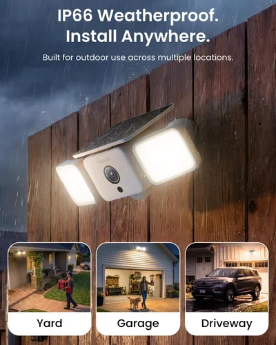 Miniatura 7 de REOLINK Cámara solar con reflector, cámaras de seguridad 2K 150° inalámbricas para exteriores, hasta 1000lm de luz y alarma de sirena, reflector