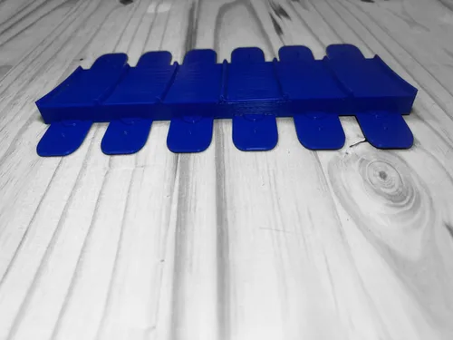 Miniatura 6 de 6 carriles de salto Compatible con el juego de pista de carreras de 6 carriles Super Hot Wheels Parada de 6 carriles (Azul)