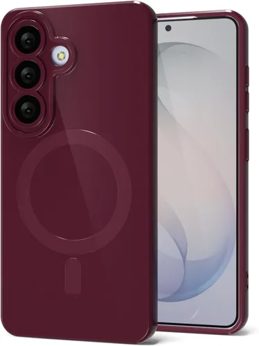 Miniatura 103 de Svanove para Samsung Galaxy S22 Funda de teléfono de silicona magnética, compatible con Magsafe, linda para mujeres, brillante color brillante, gel