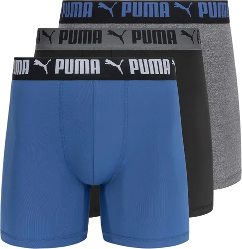Miniatura 4 de PUMA Paquete de 3 calzoncillos tipo bóxer de rendimiento para hombre