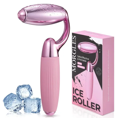 MORGLES Rodillo de hielo para cara, herramienta profesional de crioterapia para reducir la hinchazón, el enrojecimiento y los dolores de cabeza,