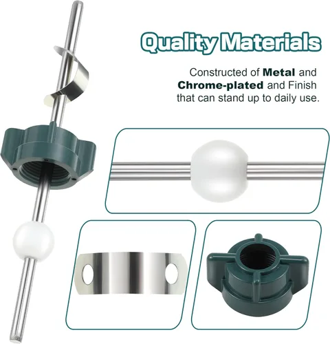 Miniatura 3 de Enhon Paquete de 2 piezas centrales emergentes para lavabo, compatible con tapón desplegable Price Pfister y otras marcas populares, compatible