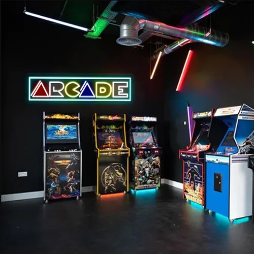 Miniatura 3 de Letrero de neón de arcade, decoración de sala de juegos de arcade, letrero iluminado por USB para transmisión, cueva de hombre, regalo para Arcade20
