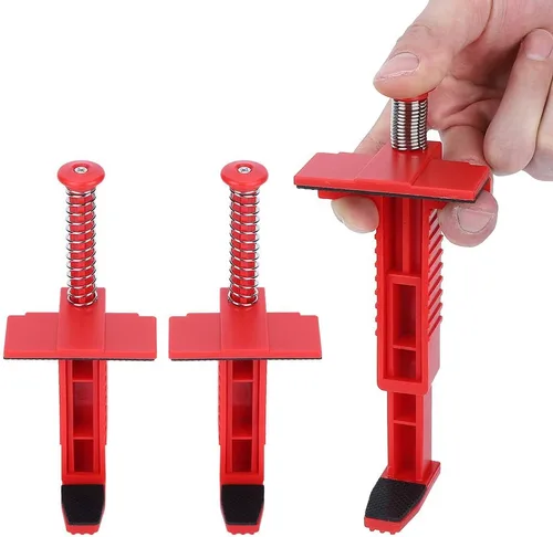 Miniatura 8 de AYNEFY Líneas de albañilería, 2 piezas de revestimiento de ladrillo para cajón de alambre de colocación de ladrillos colgante, herramienta de Rojo