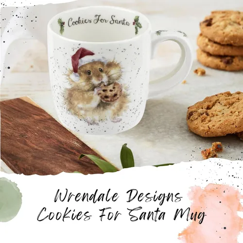 Miniatura 2 de Royal Worcester Wrendale Designs Taza de 14 onzas (Galletas para Santa)