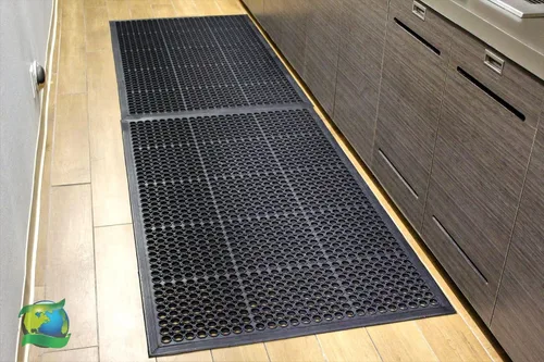 Miniatura 8 de Envelor Alfombra de Goma Antifatiga Antideslizante para Pisos de Restaurante Alfombra de Drenaje de Bar Tapete de Entrada Utilitario Garaje Hogar