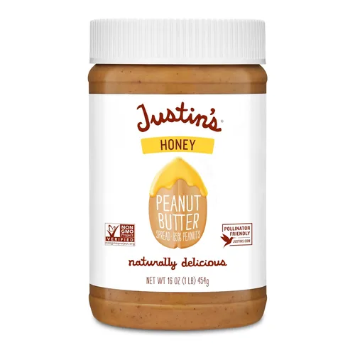Miniatura 14 de JUSTINS - Mantequilla de maní con miel, sin gluten, tarro de 28 onzas