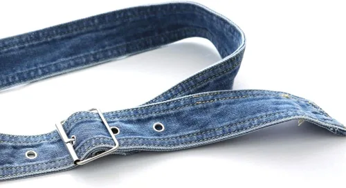 Miniatura 5 de Tong Gu 1 cinturón de mezclilla para mujer hebilla de metal estilo punk estilo vintage