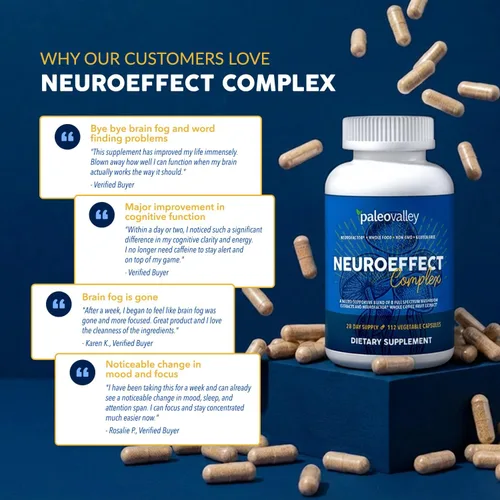 Miniatura 4 de Paleovalley NeuroEffect - Suplemento nutricional de café con hongos Neuro para concentración, memoria y apoyo energético - Suministro para 28 días