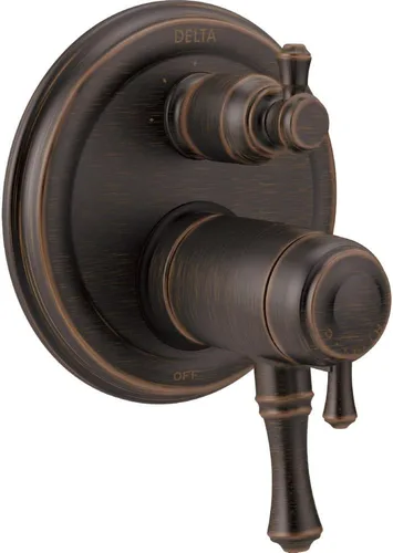 Miniatura 4 de DELTA FAUCET T27T897, cromo Cassidy tradicional TempAssure serie 17T ajuste de válvula con desviador integrado de 3 ajustes