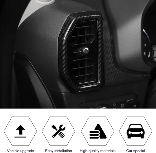 Miniatura 3 de RT-TCZ Kit de anillo de decoración de aire de fibra de carbono, accesorios interiores para Ford Bronco Sport 2021 2022