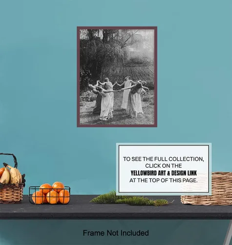 Miniatura 7 de Arte y decoración de pared pagana y brujería - GRANDE 11x14 - Aquelarre de brujas - Decoración de pared wiccana y Wicca - Regalo para fanáticos