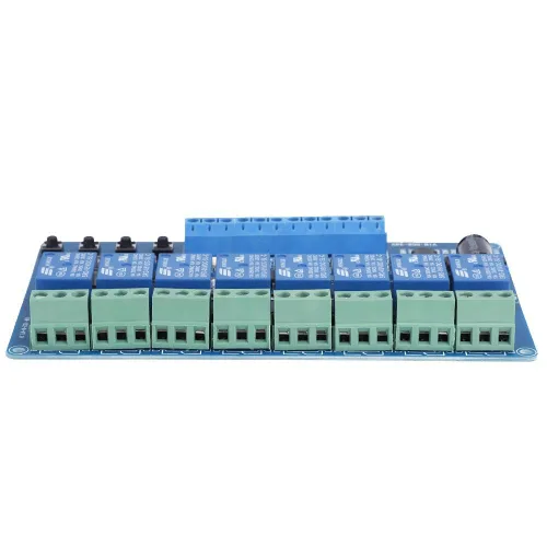 Miniatura 3 de Relé multifunción, 8-36V 8-Channel Multifunción Relé de Retardo de Tiempo Interfaz Módulo de Junta Optoacoplador LED