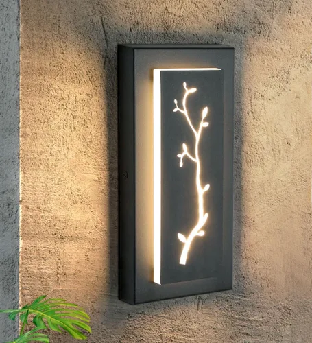 Miniatura 11 de tewei Aplique de Pared LED para Exteriores de Anochecer a Amanecer Iluminación Exterior, Accesorios de Iluminación Exterior Moderna Negro Mate Luces