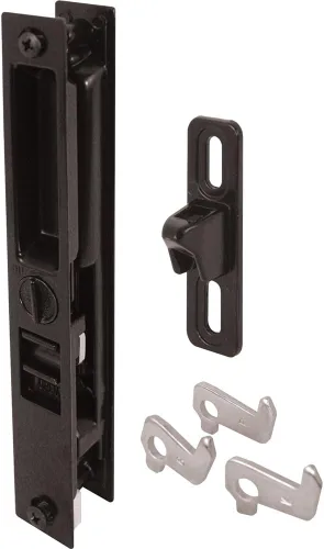 Prime-Line C 1123 - Manija de puerta corrediza fundida a presión con gancho de cuerpo medio (paquete individual)