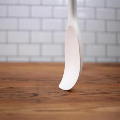 Miniatura 2 de RSVP International Ela's Favorite - Cuchara de silicona para espátula, color blanco, 11 pulgadas, silicona sin BPA, mezcla de pilas gruesas, salsas