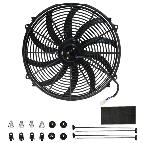 Miniatura 10 de mupera Ventilador de refrigeración de radiador eléctrico de alto rendimiento de 10 pulgadas, ventilador delgado universal mejorado (2026), conjunto
