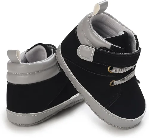 Miniatura 6 de SOFMUO Zapatos deportivos para bebés, niños y niñas, de piel sintética, antideslizantes, suela de goma suave, botines de vestir para niños pequeños