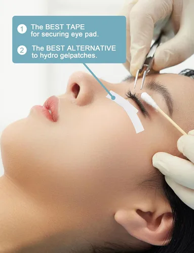 Miniatura 4 de Cinta para Extensión de Pestañas, 6 Rollos de Cinta Médica Japonesa Microporo Suave para Extensión de Pestañas, Suministros para Extensión