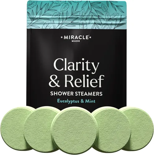 Miniatura 9 de Miracle Made Vaporizadores de ducha de aromaterapia de menta cítrica – Bombas efervescentes de ducha con aceites esenciales para relajación, alivio