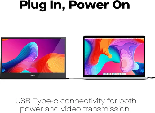 Miniatura 2 de Mobile Pixels Glance - Monitor portátil para laptop, pantalla FHD 1080P de 16 pulgadas, monitor portátil USB-C y HDMI, monitor de viaje