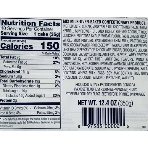 Miniatura 2 de Mix MILK Snack Cakes (Balconi) 10pk (12.35 oz)_AB