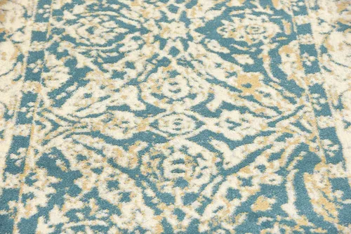 Miniatura 5 de Unique Loom Oslo Collection - Alfombra tradicional botánica verde azulado (3 x 13 pies)