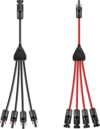 Miniatura 10 de Conector solar Y, cable paralelo de rama en Y, adaptador de conector solar 1 a 2 macho hembra, 10AWG 45A impermeable IP68 40CM cable, para paneles